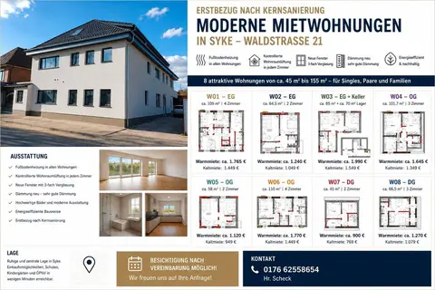 Wohnungen zu vermieten