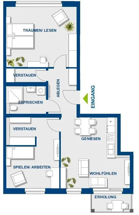 Schöne 3-Zimmer-Wohnung mit Balkon in Berlin-Pankow – stilvoll, modern und optimal geschnitten
