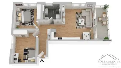 Moderne, neuwertige 3-Zimmer-Wohnung in Untergriesbach zu vermieten!