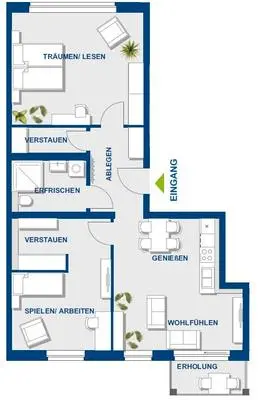 Schöne 3-Zimmer-Wohnung mit Balkon in Berlin-Pankow – stilvoll, modern und optimal geschnitten